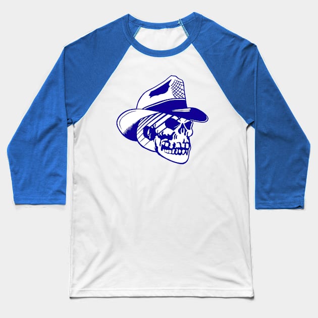 Boney Skeleton Detective Baseball T-Shirt by The Adult Nerd